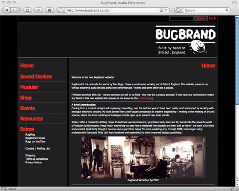 Bugbrand Website