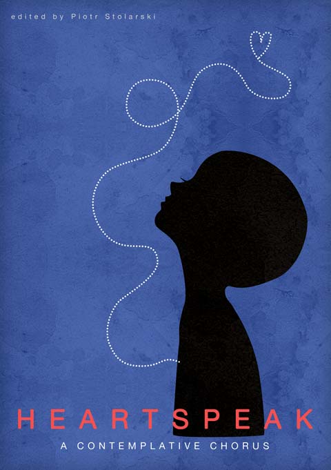 'Heartspeak' poetry anthology cover design