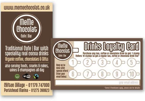 Business Card / Loyalty Card for MeMe Chocolat