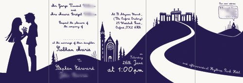 front of invite