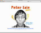 Website design for Peter Cole