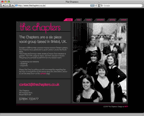 Web design for The Chapters